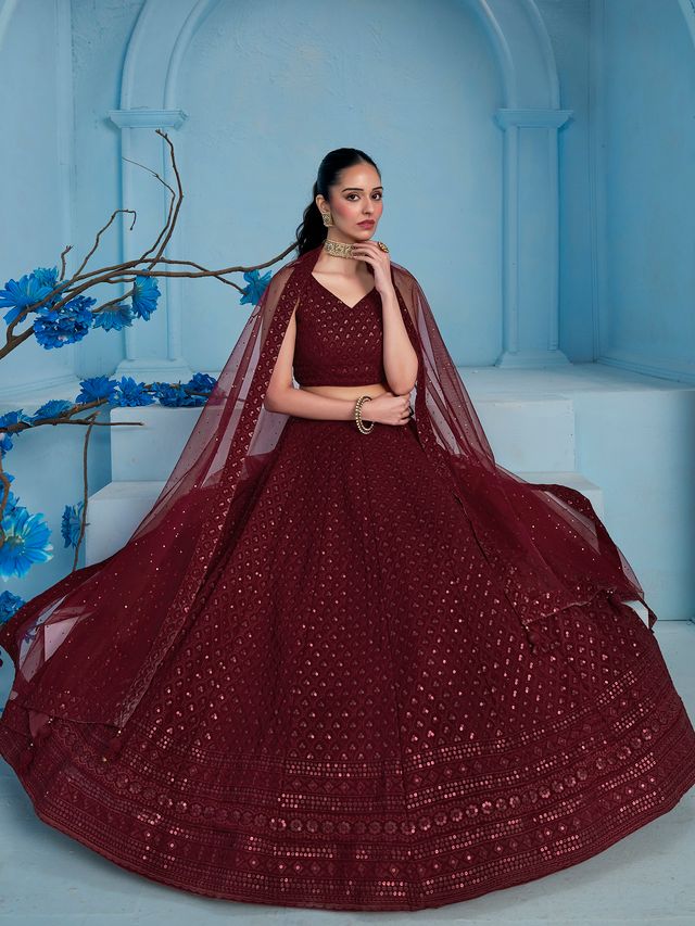 Elegant Floral Celebration Lehenga