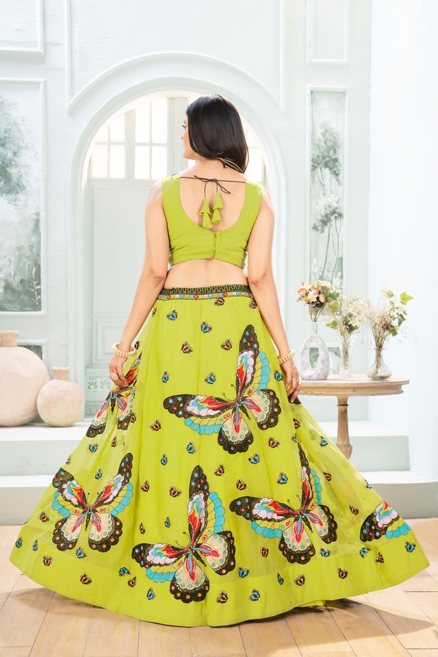 Traditional Embroidered Lehenga Set
