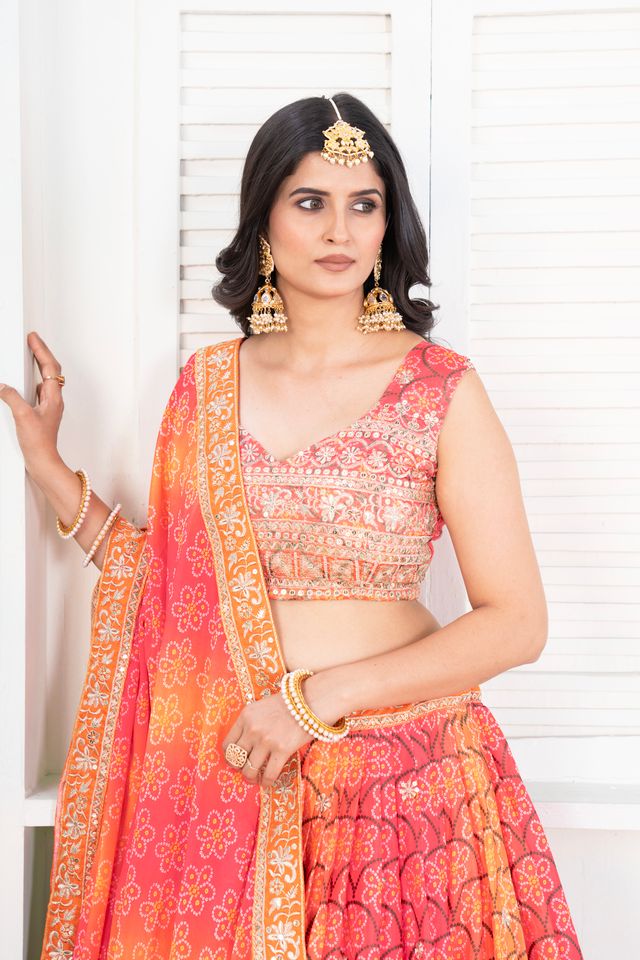 Handcrafted Floral Lehenga Choli