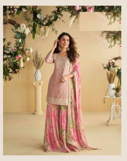 Chinon Silk Gharara Suits