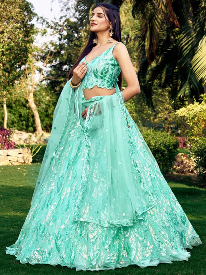 Luxury Floral Partywear Lehenga