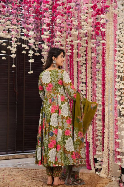 Premium Silk Anarkali Suit for Festive Wear