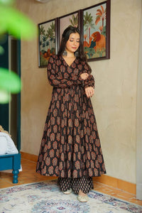 Embroidered Anarkali Suit   Elegant Ethnic Collection