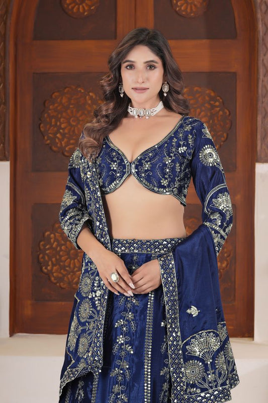 Traditional Floral Pattern Lehenga