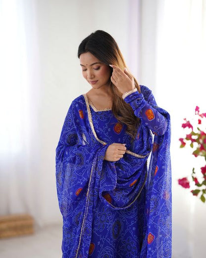 Traditional Indian Outfit  Floral Anarkali  Wedding Guest Outfit  Festive Wear For Women