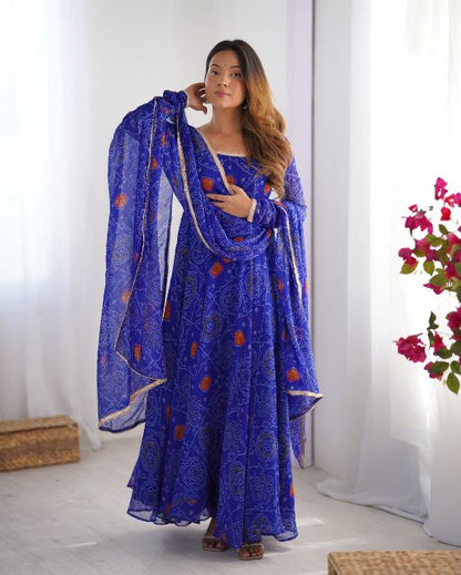 Traditional Indian Outfit  Floral Anarkali  Wedding Guest Outfit  Festive Wear For Women