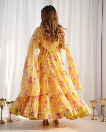 Anarkali Kurta Designer Dupatta Pyjamas Kurta