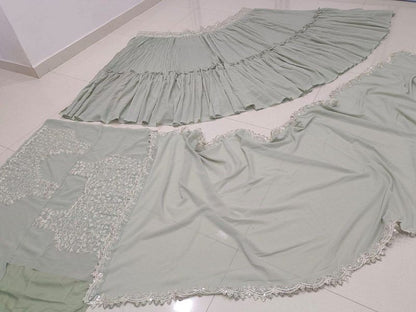 Festive  Designer Lehenga Choli Set for Women HKV-0015050 SEA GREEN