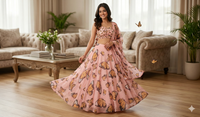 Festive  Designer Lehenga Choli Set for Women HKV-003640 MULTI COLOUR