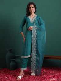 Pine Green Color Beautiful Ethnic Suit For Classy Trendy Girl