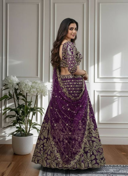 Regal Floral Embroidered Lehenga