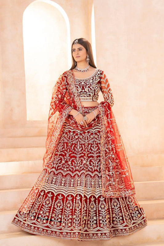 Designer Floral Heritage Lehenga