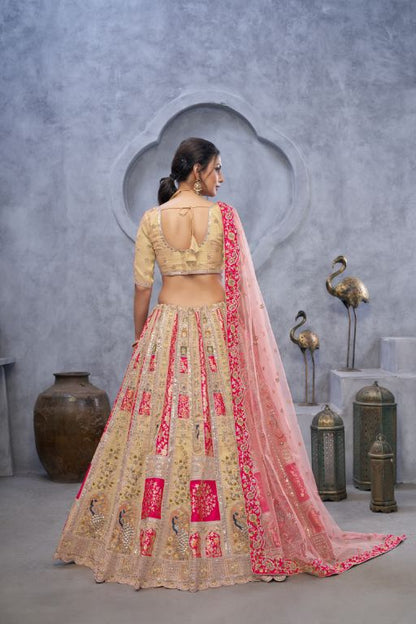Radiant Magenta (Rani) Bridal Silk Lehenga