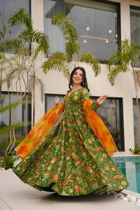 Festive gown collection with dupatta