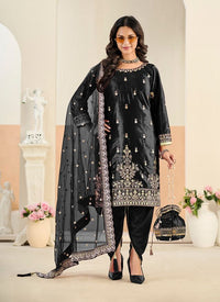 Festive Special Velvet Fabric Ethnic Embroidered Partywear Suit
