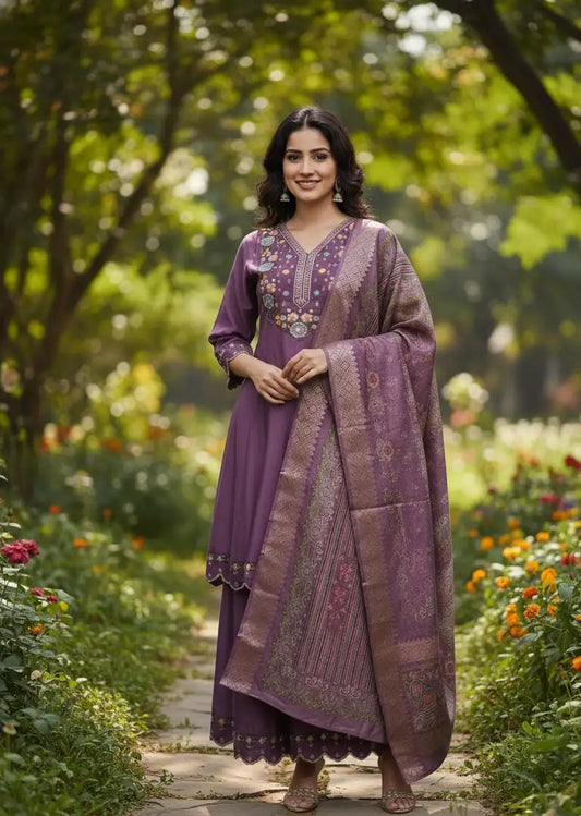 Maroon Ethnic Kurti Traditional Wear