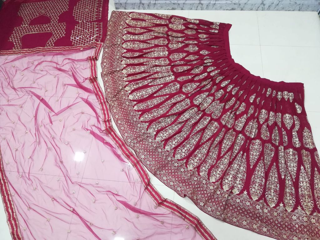 Zariya Turquoise Party Wear Lehenga HKV-00160 PINK