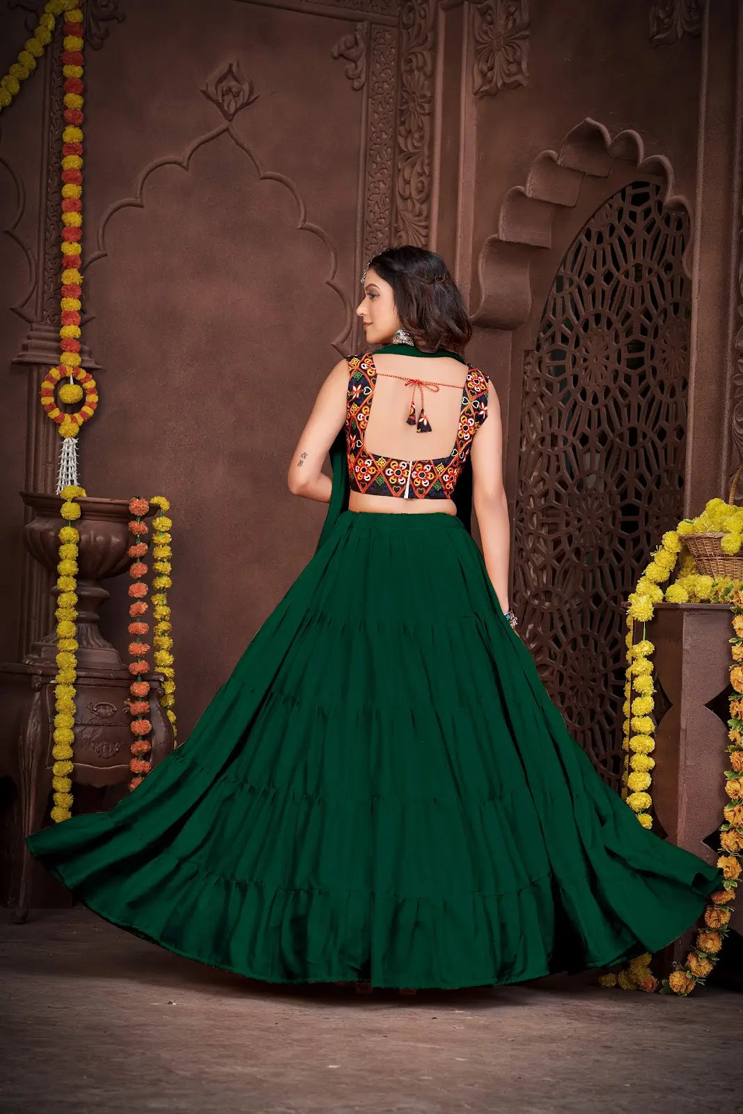 Premium Designer Lehenga Choli with Multicolor Thread Embroidery