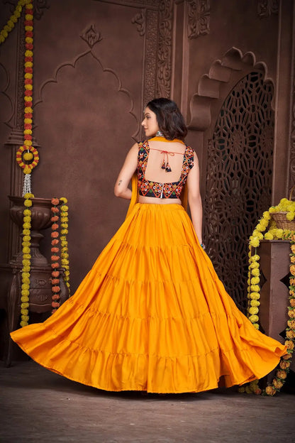 Festive Mirror Work Lehenga Choli for Navratri & Garba Nights