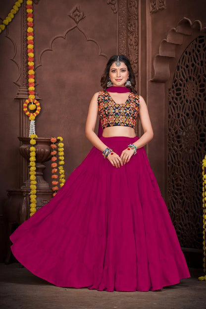 Traditional Kutchi Work Lehenga Set with Vibrant Embroidered Choli