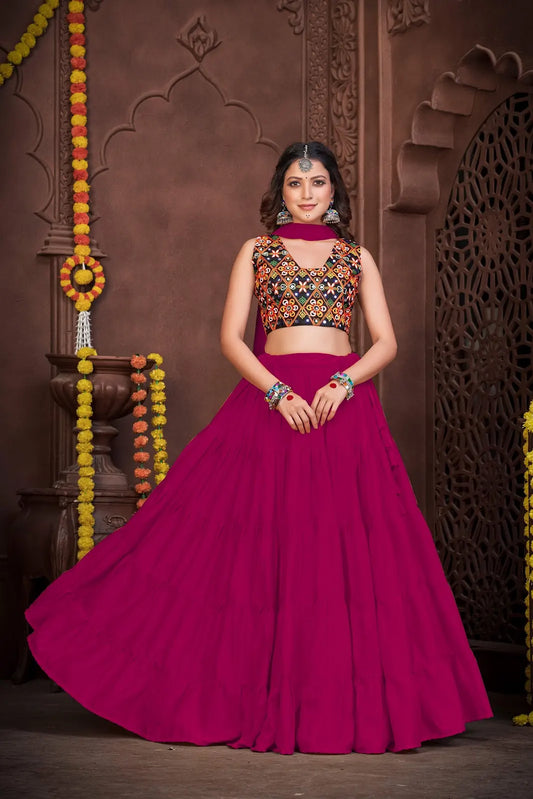 Traditional Kutchi Work Lehenga Set with Vibrant Embroidered Choli