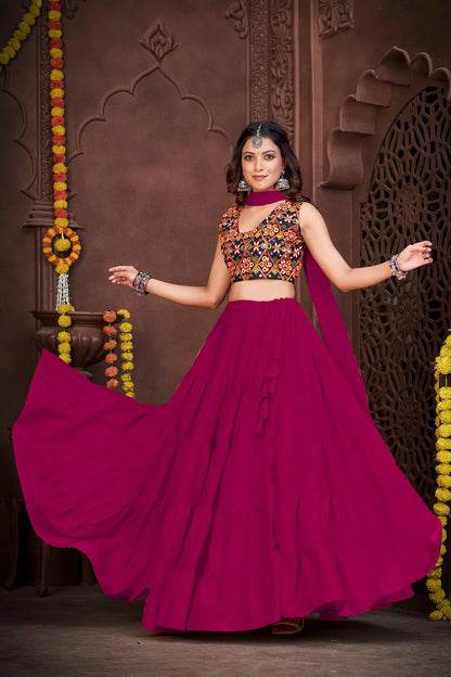 Traditional Kutchi Work Lehenga Set with Vibrant Embroidered Choli