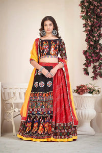 Wedding & Festive Wear Lehenga with Multicolor Embroidered Blouse