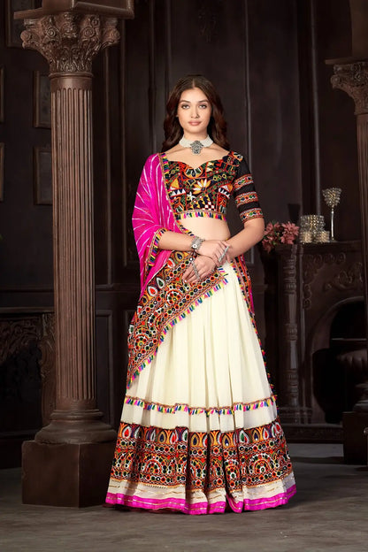 Ethnic Designer Lehenga Set for Navratri with Rich Embroidery