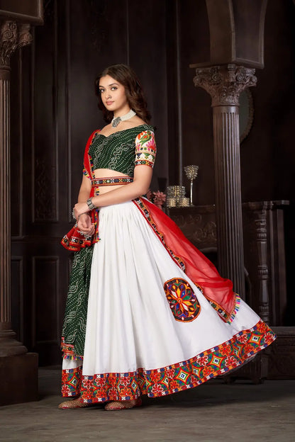 Ethnic Designer Lehenga Set for Navratri with Rich Embroidery