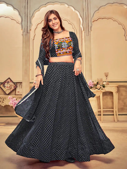 Premium Ethnic Lehenga Choli with Colorful Thread Work