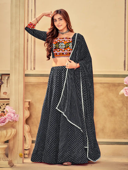 Premium Ethnic Lehenga Choli with Colorful Thread Work