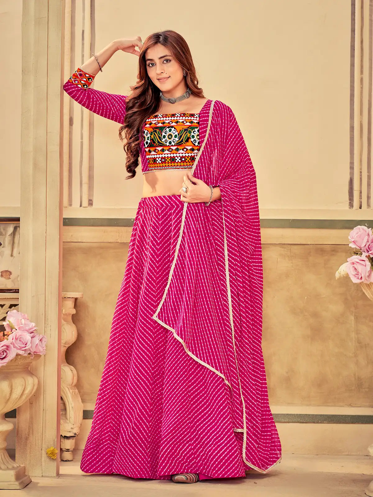 Festive Special Lehenga with Mirror Work Designer Choli