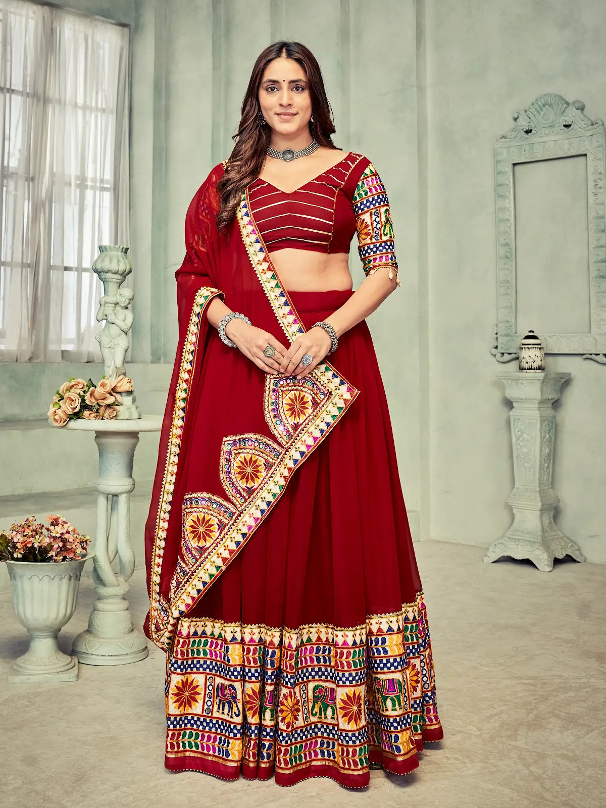 Navratri Collection Lehenga Choli with Designer Mirror Work