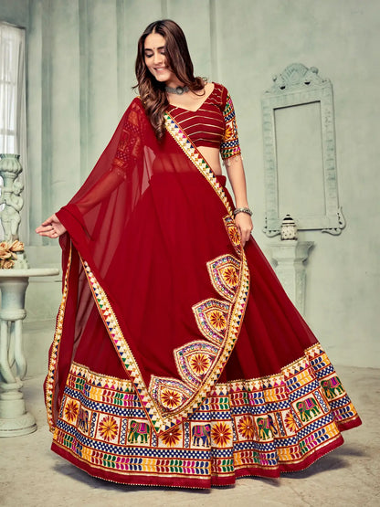 Navratri Collection Lehenga Choli with Designer Mirror Work