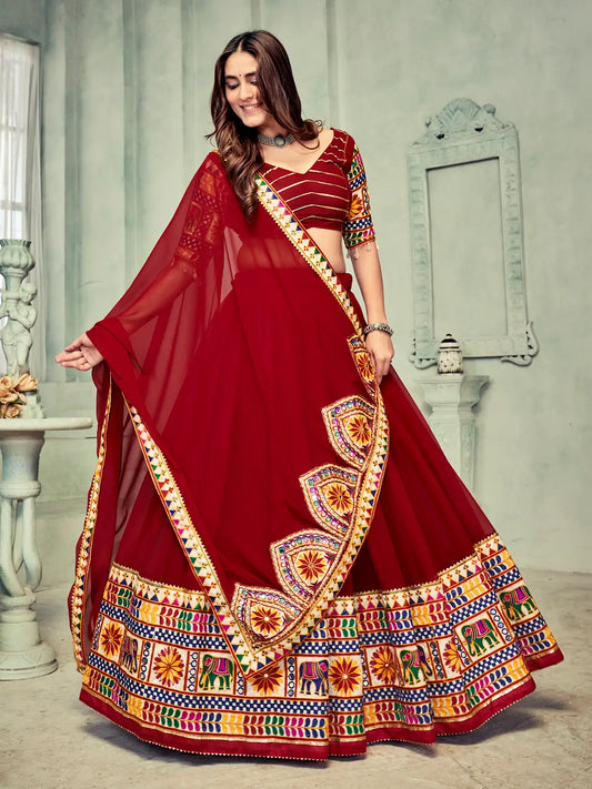Navratri Collection Lehenga Choli with Designer Mirror Work