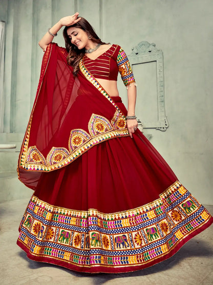 Navratri Collection Lehenga Choli with Designer Mirror Work
