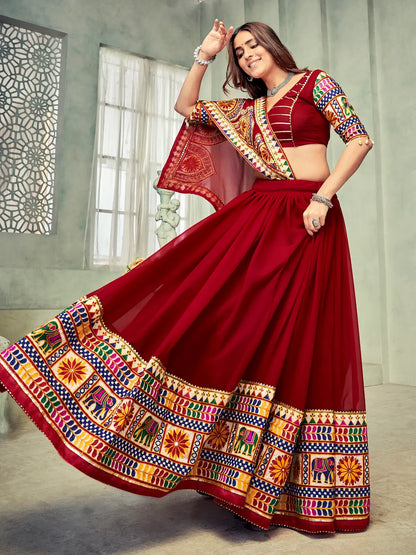 Navratri Collection Lehenga Choli with Designer Mirror Work