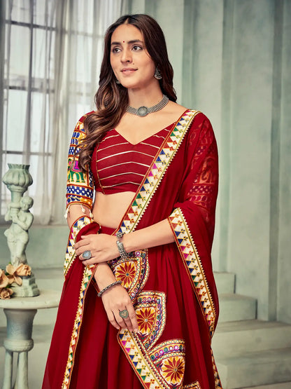 Navratri Collection Lehenga Choli with Designer Mirror Work