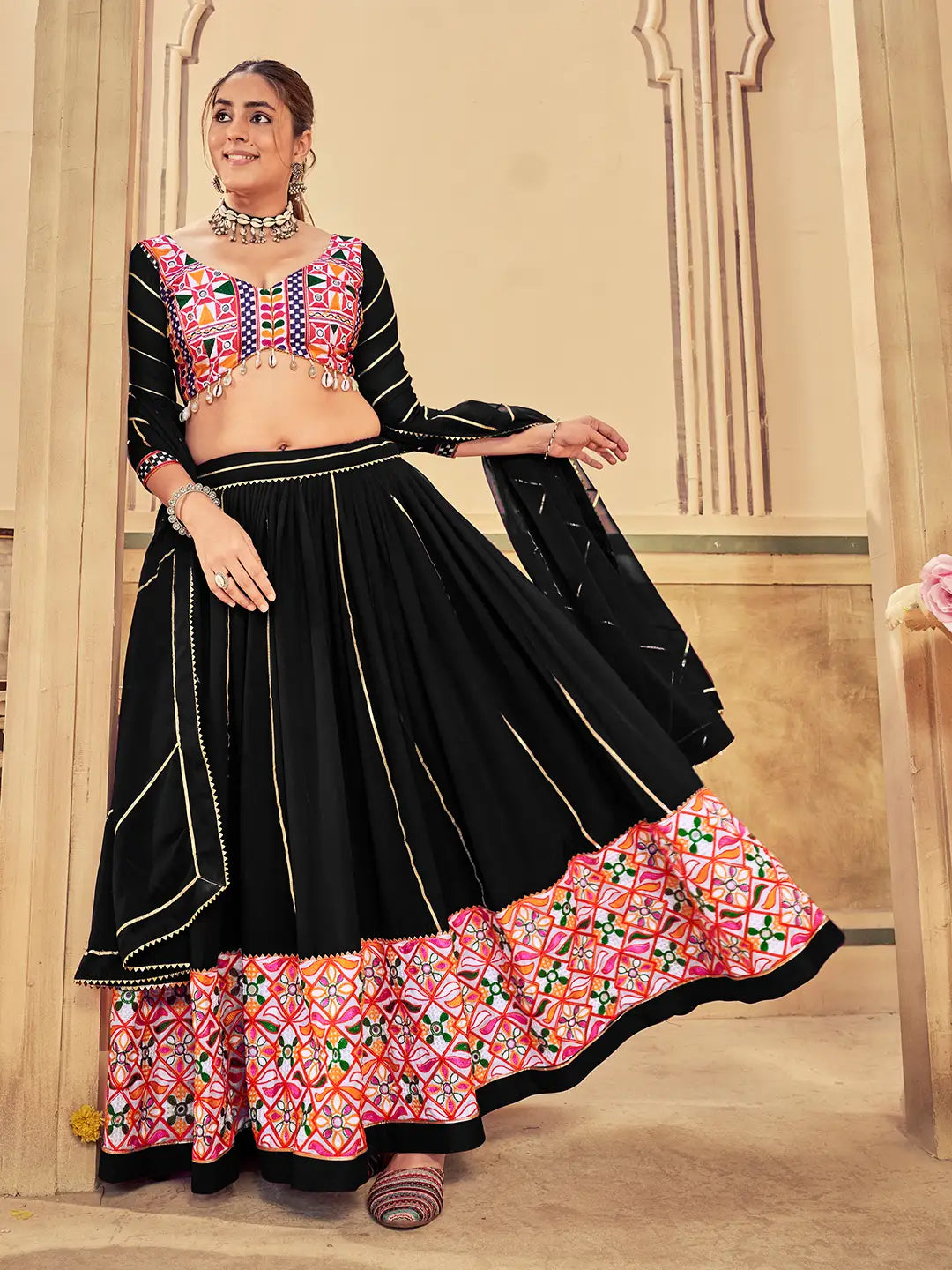 Royal Look Lehenga Set with Traditional Embroidered Blouse