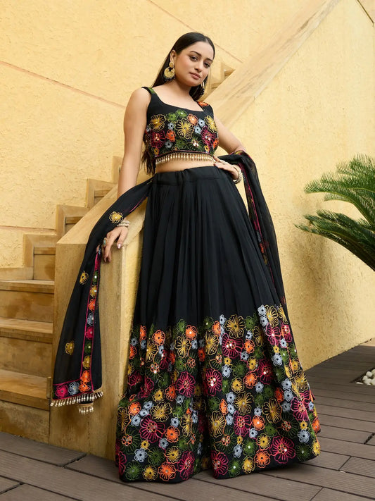 Traditional Designer Lehenga Choli with Heavy Embroidery Work