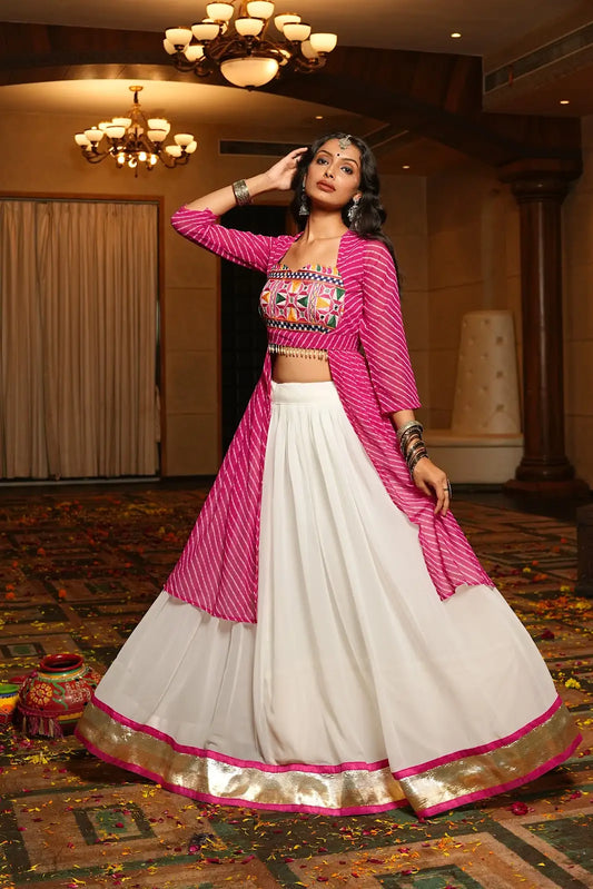 Stylish Navratri Lehenga Choli with Dupatta Garba Special