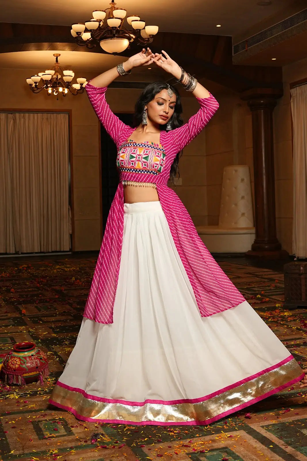 Stylish Navratri Lehenga Choli with Dupatta Garba Special