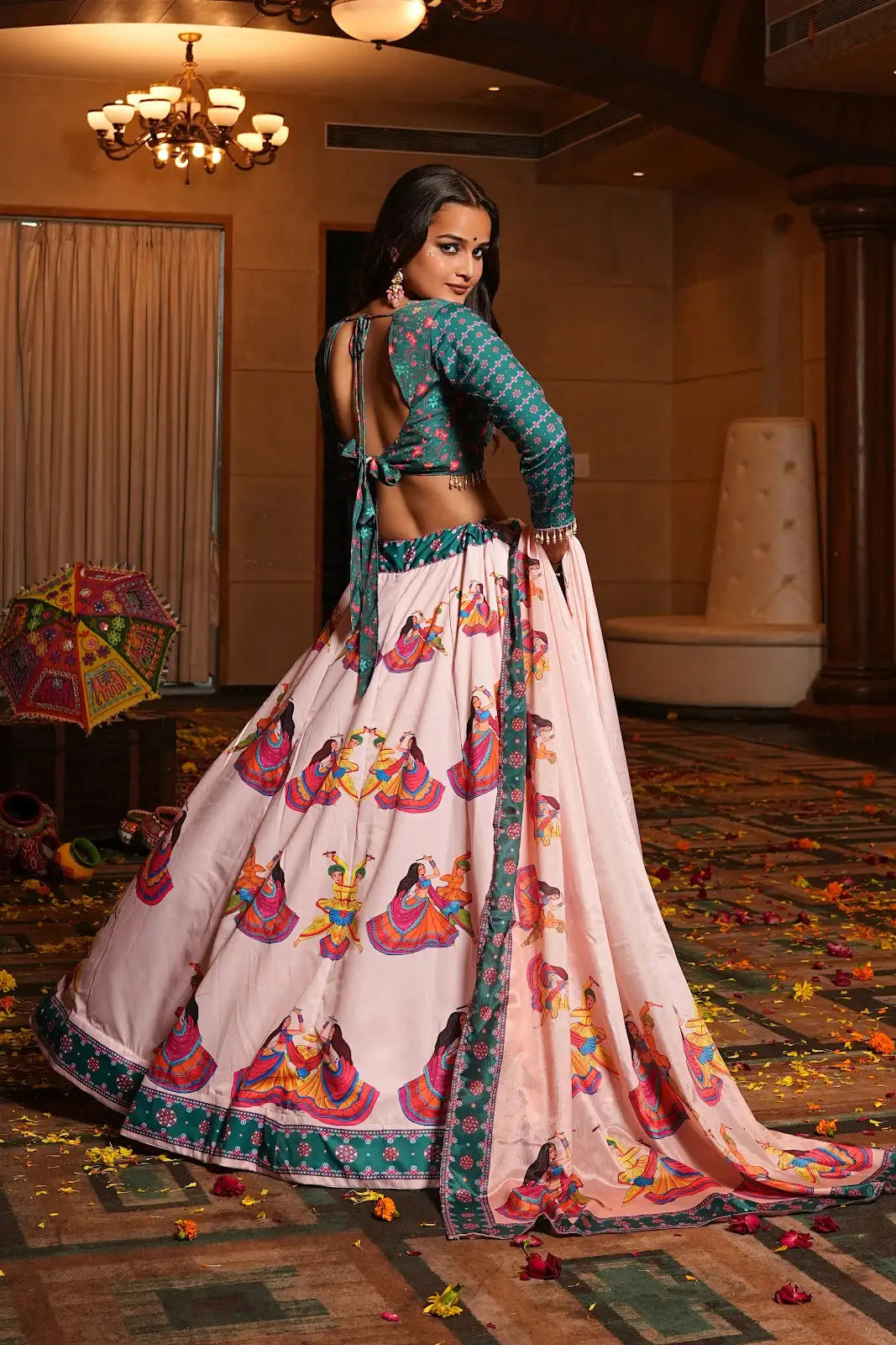 Premium Navratri Lehenga Choli Set for Women Garba Dress