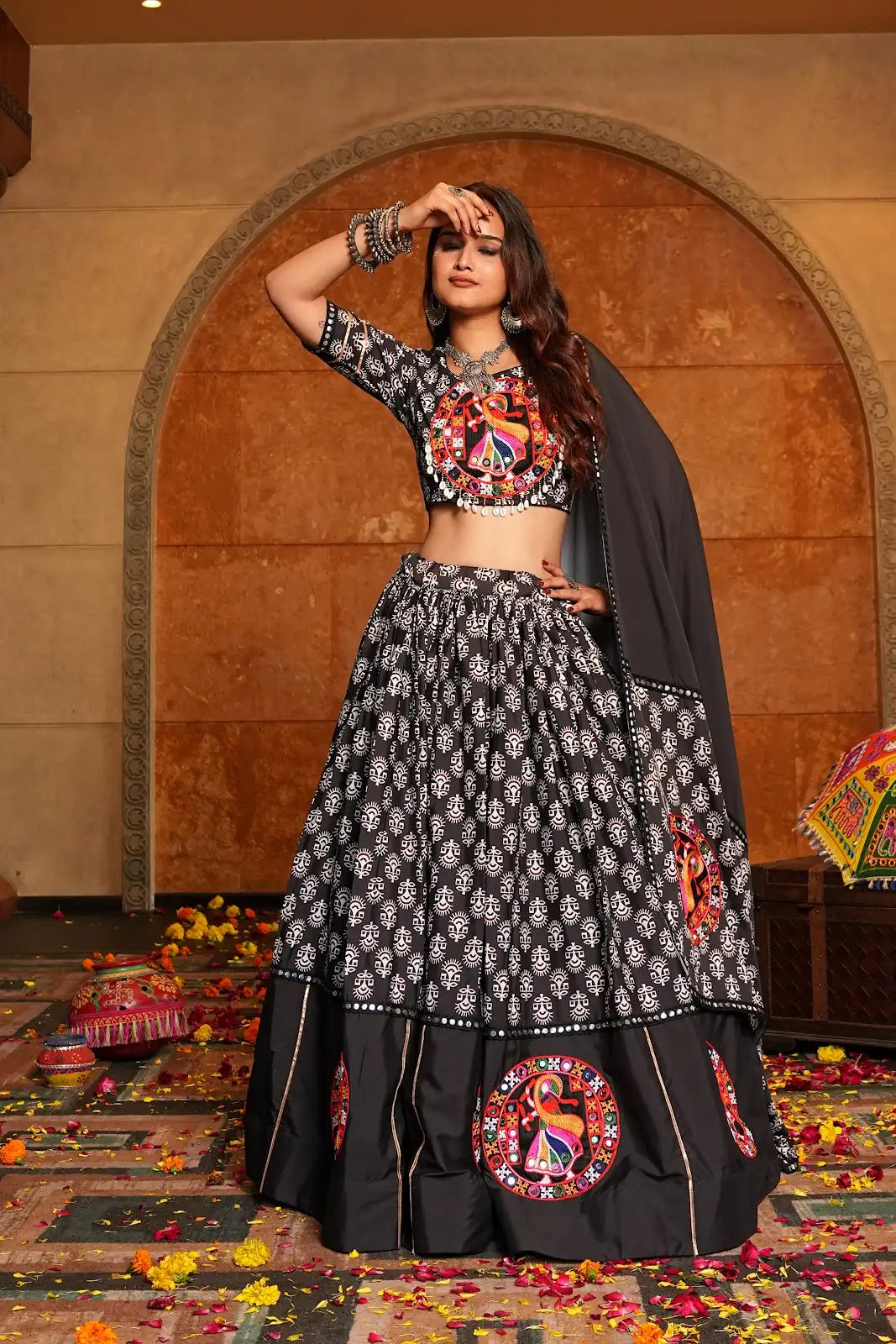 Navratri Special Printed Lehenga Choli with Dupatta