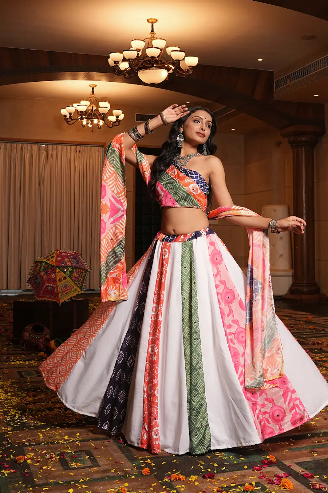 Festive Navratri Lehenga Choli with Dupatta for Women