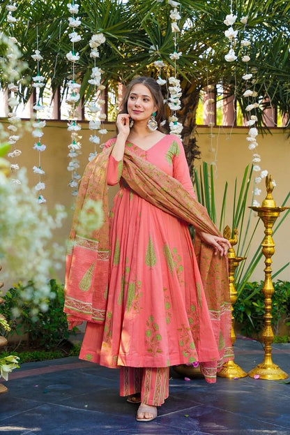 Designer Anarkali Suit with Dupatta   Festive Wear Collection