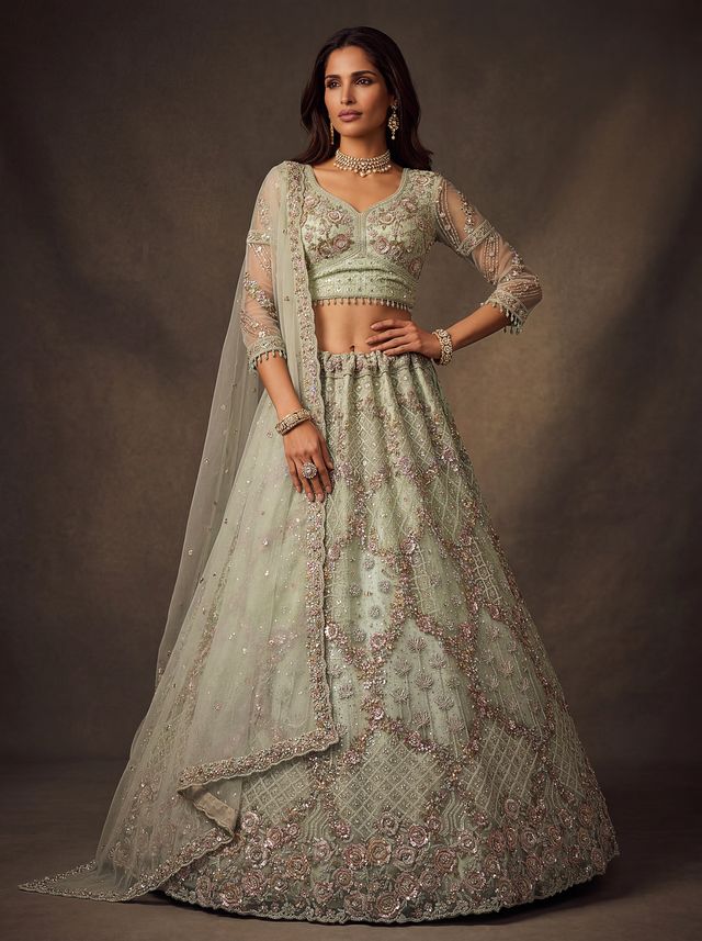 Premium Heritage Embroidered Lehenga