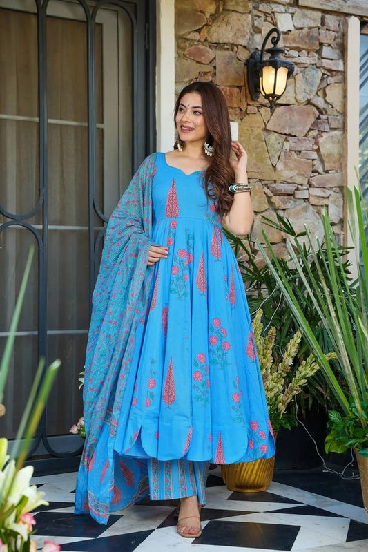 Stylish Anarkali Suit Set   Wedding & Festive Wear