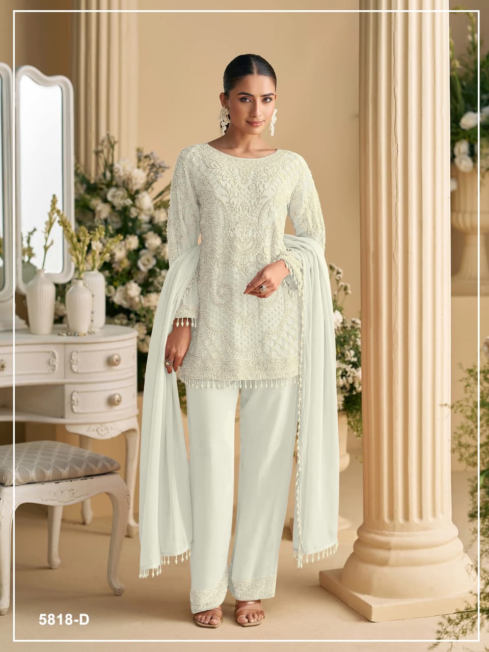 Georgette Semi Stitched Wedding Suits