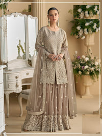 Net Full Stitched Free Size Upto XXL Wedding Suits